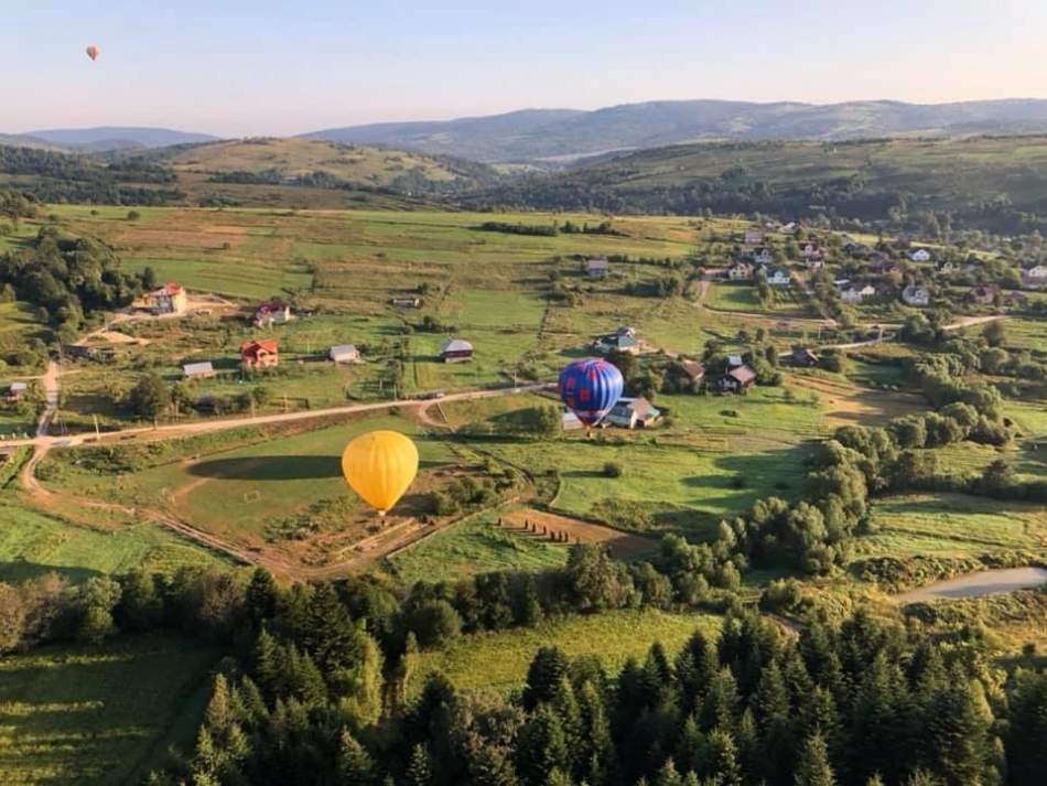Полет на воздушном шаре в Славском
