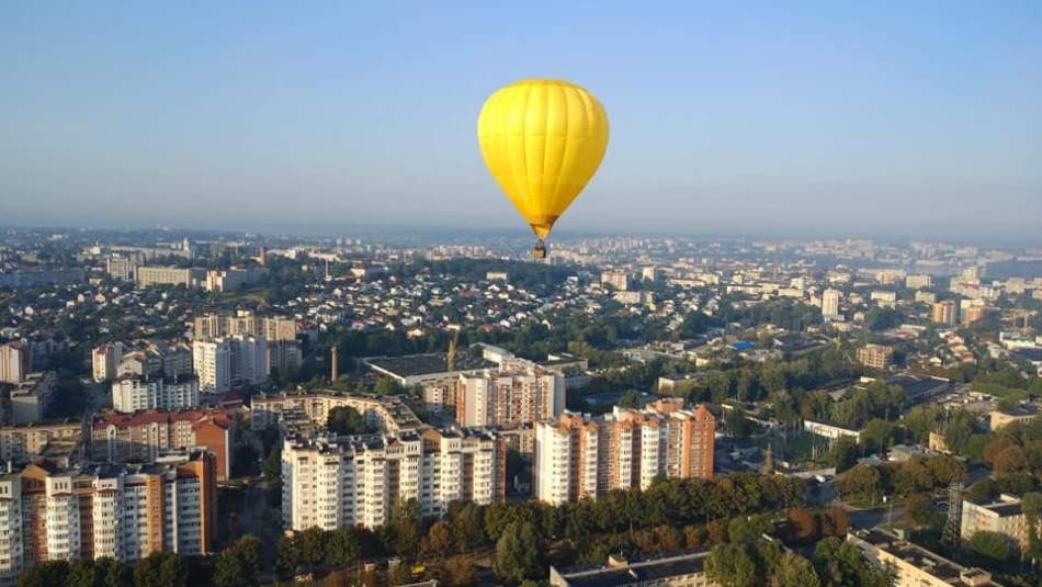 Політ на повітряній кулі над Тернополем