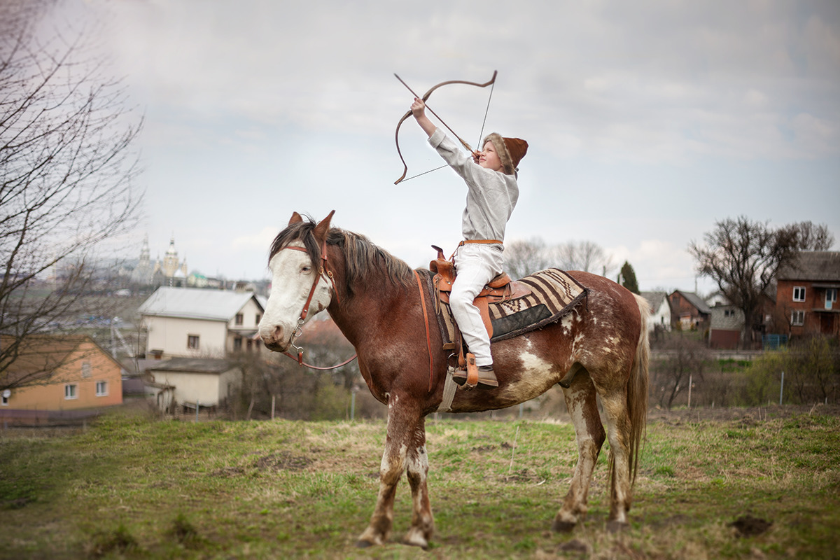 Фотосессия с трюковым конем