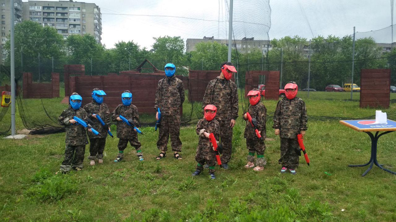Детский пейнтбол во Львове