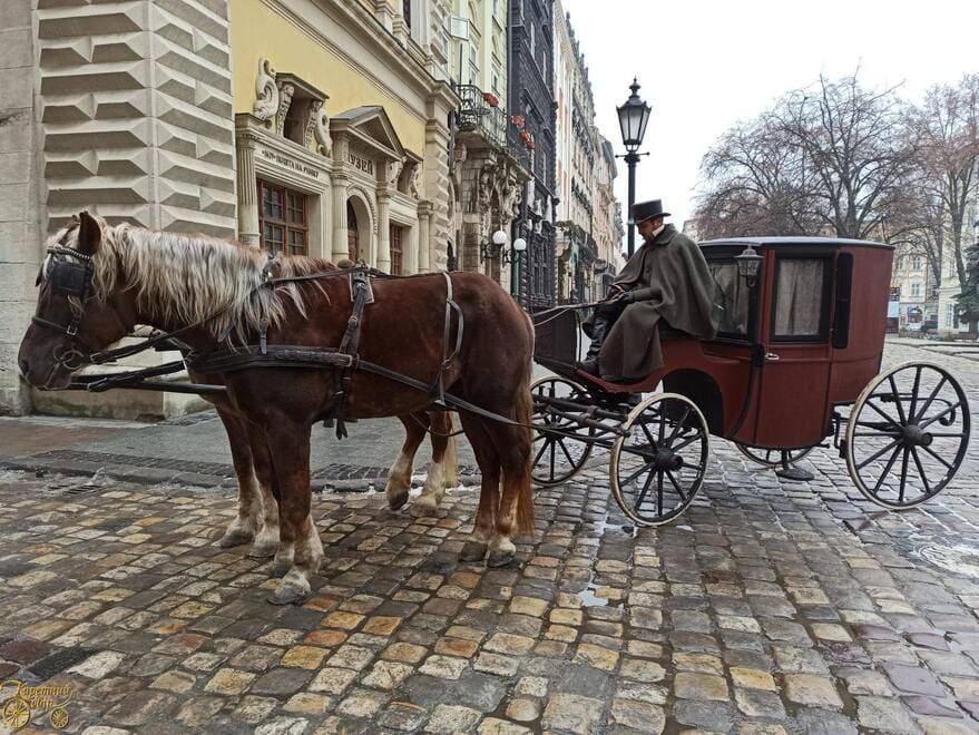 Катання на кареті у Львові