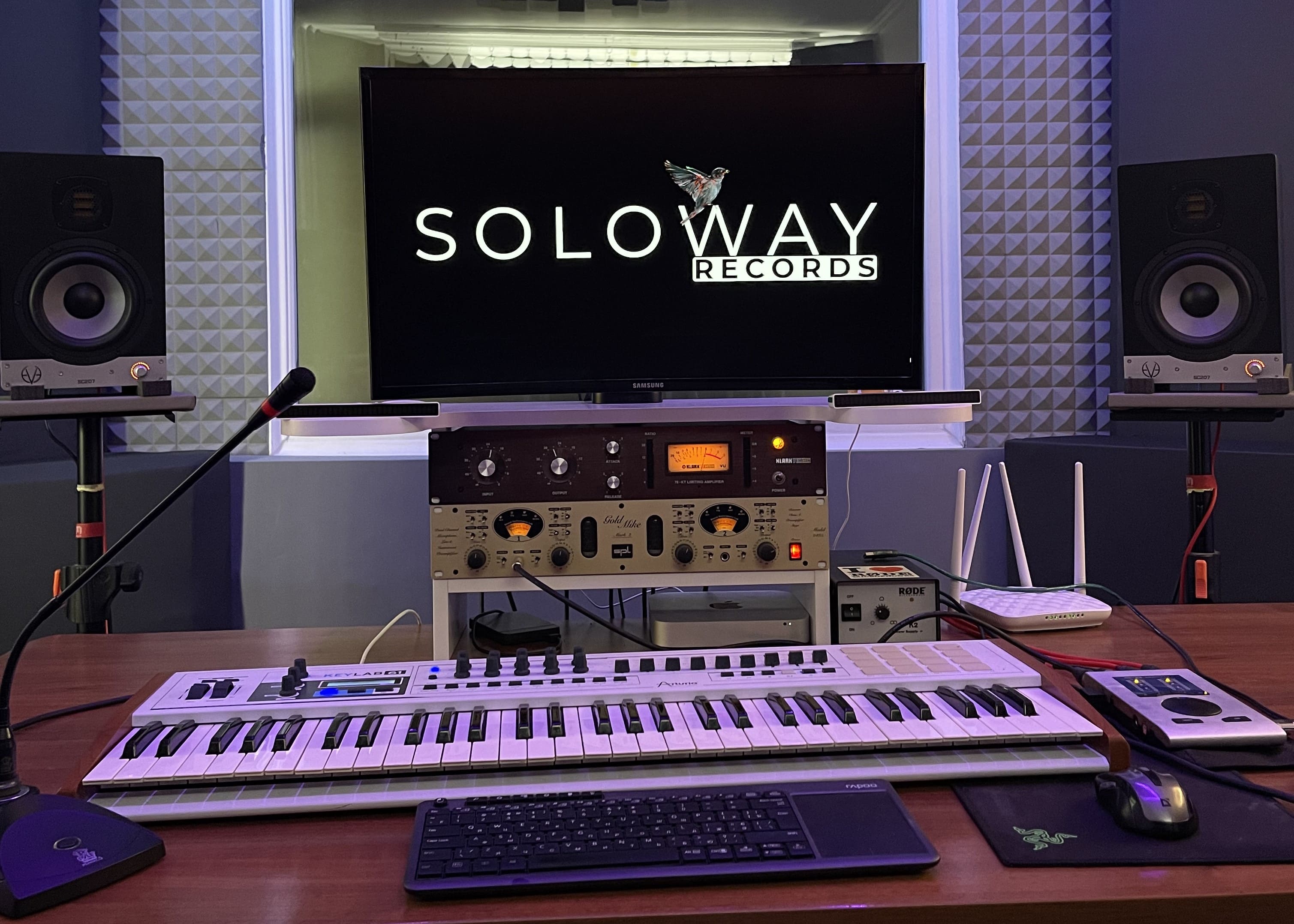 Запись сингла на студии «Soloway records»