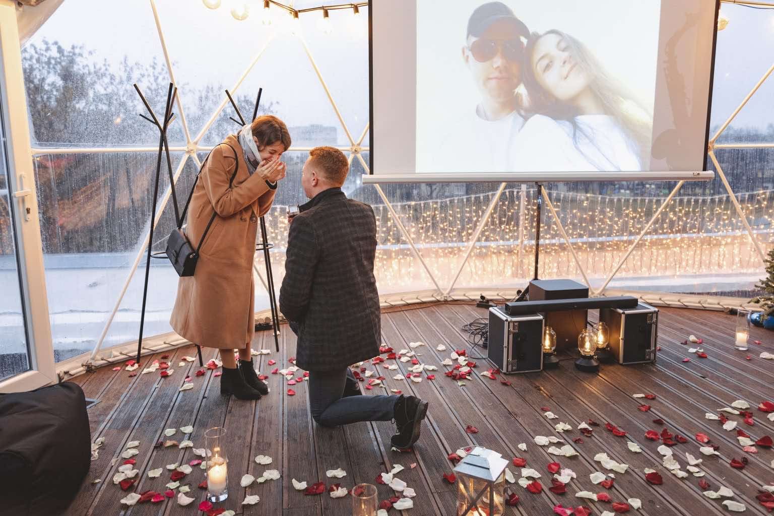 Романтичне побачення “Кінотеатр під куполом для двох”