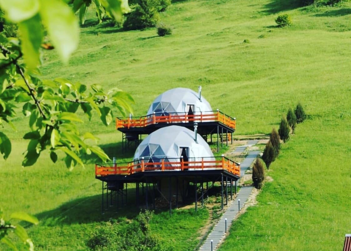 Романтичный уик-энд в уютном куполе с террасой Mria Pid Nebom