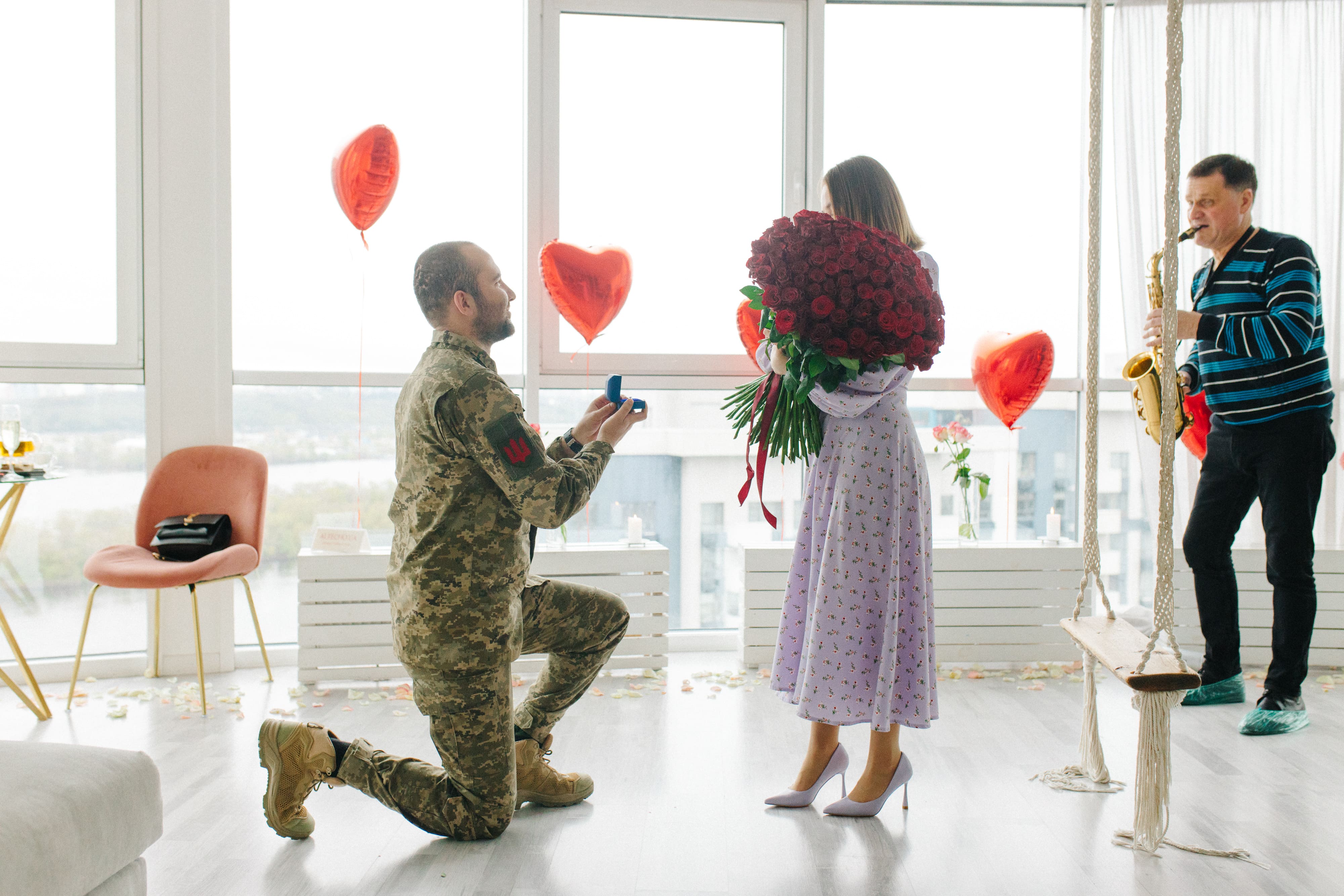 Романтическое свидание в фотостудии в Киеве