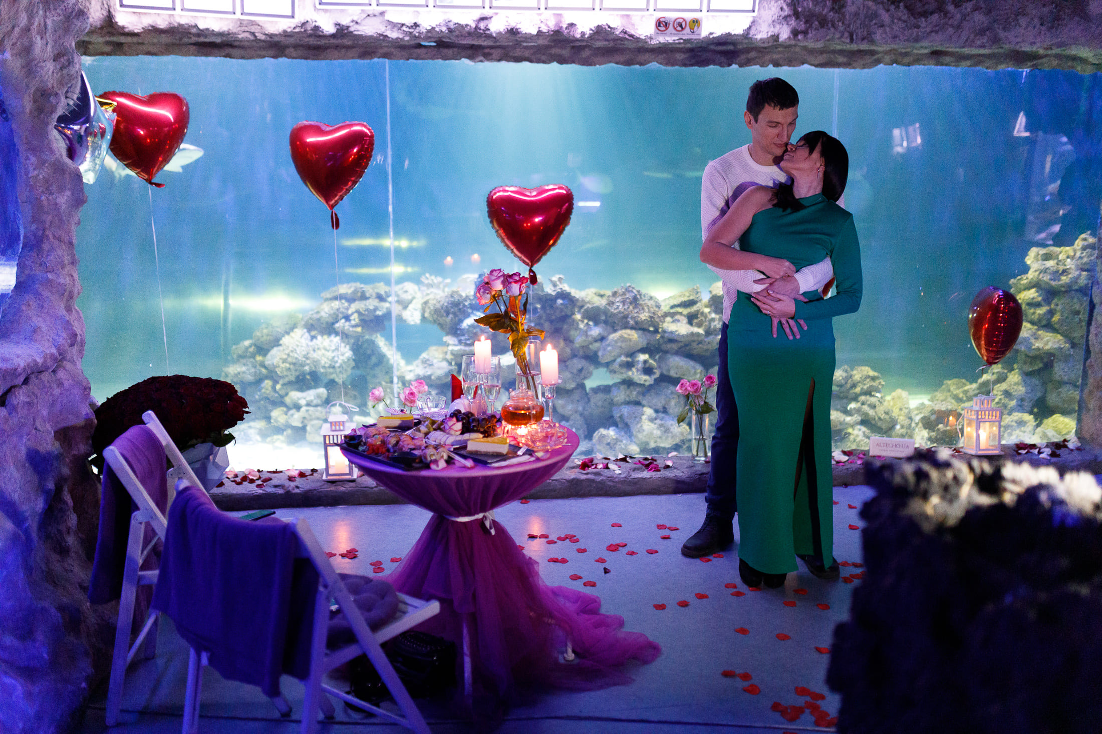 Романтичне побачення в океанаріумі в Києві